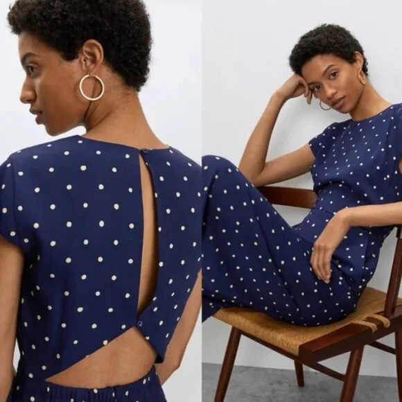 Babaton Hamptons Polka Dot Jumpsuit SZ 0 - Picture 1 of 7